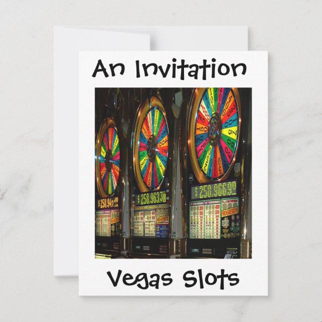 Convites Slots Vegas (Frente)