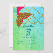 Smermaid Scales Teal Turquoise Glitter Aniversário