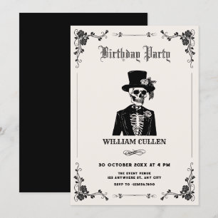 Convites Smoking crânio