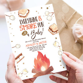 Convites S'more Bonfire Smore Casal