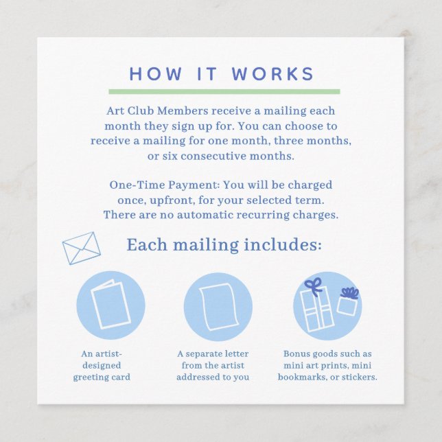 Convites snail mail art club invitation (Frente)