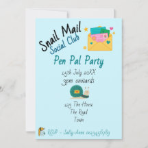 Snail Mail Social Club Pen Pal Party