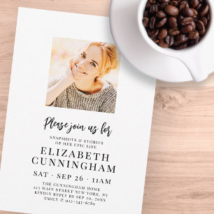 Convites Snapshots e histórias de sua Foto Moderna Memorial