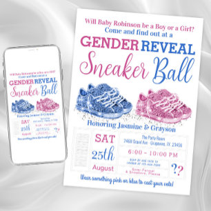Convites Sneaker Ball Gender Revelar Chá