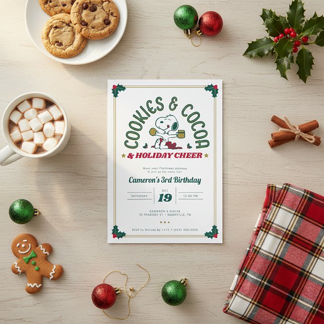 Convites Snoopy | Aniversário do Cacau (Criador carregado)