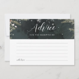 Convites Snow In Love Advice Card