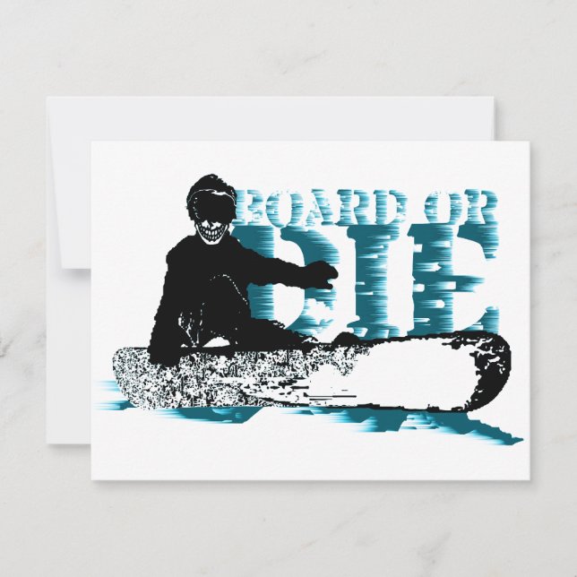 Convites SnowBOARD OU MORRE (Frente)