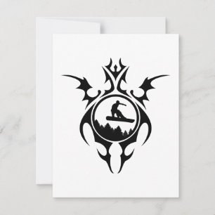 Convites snowboard tribal