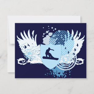 Convites snowboarder hi-fi