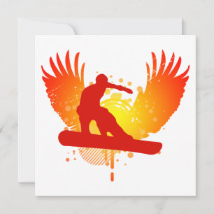 Convites snowboarder hi-fi