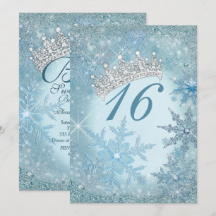 Convites Snowflake Winter Wonderland Invitations.