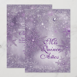 Convites Snowflake Winter Wonderland Invtions