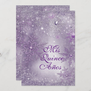 Convites Snowflake Winter Wonderland Invtions