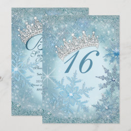 Convites Snowflake Winter Wonderland Invtions