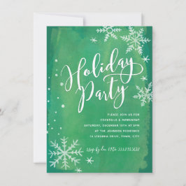 Convites Snowflakes Whimsy | Festa Verde