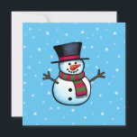 Convites Snowman<br><div class="desc">Óbvia ilustração de Snowman.</div>