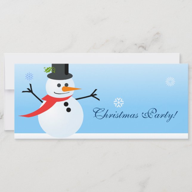 Convites Snowman (Frente)