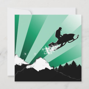 Convites snowmobiling: fuga do pó do pthalo