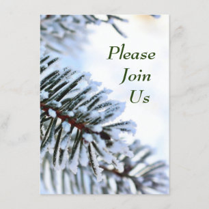 Convites Snowy Pine Branch