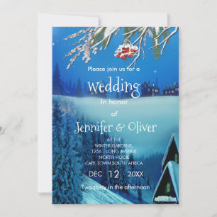 Convites Snowy Winter Fantasy