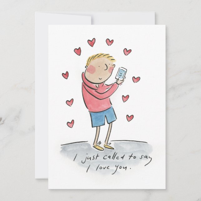 Convites Só liguei para dizer que te amo (Frente)