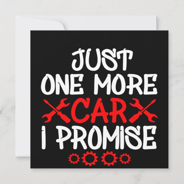 Convites Só Mais Um Carro Que Prometo (Frente)