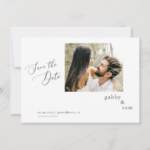 Convites Só Nós Foto Casamento Branco Salve a Data QR