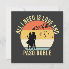 Convites Só preciso do amor e do presente de Paso Doble Dan