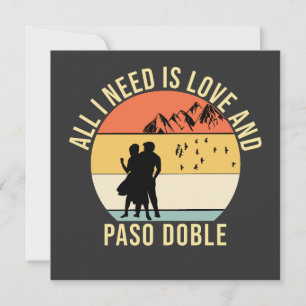 Convites Só preciso do amor e do presente de Paso Doble Dan