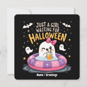 Convites Só Uma Garota Esperando O Verão De Halloween