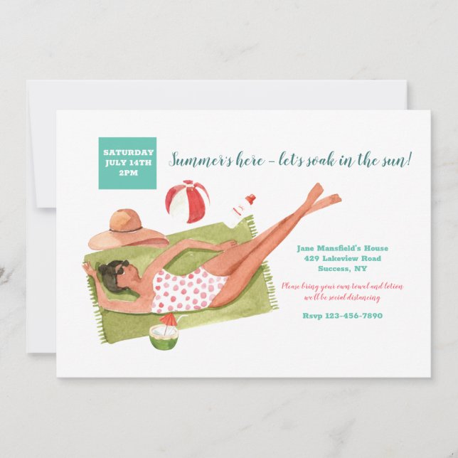 Convites Soak No Sol (Frente)