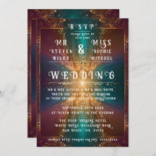 Convites "Sob as Estrelas: Uma Celebração do Amor"