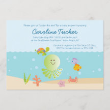 Sob o Chá de fraldas do mar