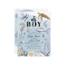 Sob o Chá de fraldas do Mar de Cute