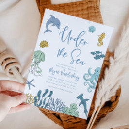 Convites Sob o Chá de fraldas do Sea Boy