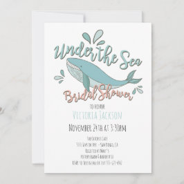 Convites Sob o Chá de panela de baleia