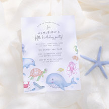 Sob O Mar | Festa de aniversário Náutica Cute