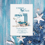 Convites Sob o Mar Marinho Blue Kids 1ª Festa de aniversári<br><div class="desc">Sob o Modelo de Convite de Aniversário do Mar é perfeito para festas de aniversário de crianças. Aniversários de criança são especiais,  e este convite pode ajudá-lo a fazer uma festa de aniversário memorável.</div>