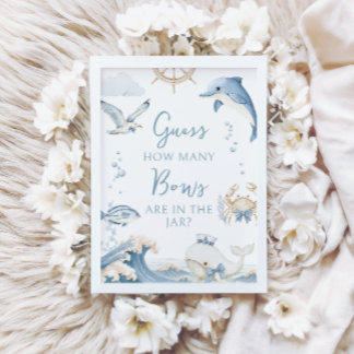 Convites Sob o Mar Oceano Quantos Laços Churrasco de Bebê M