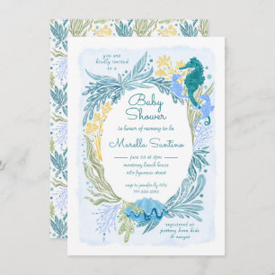 Convites Sob o oceano Ondas Cérebros-do-mar