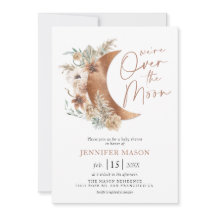 Sobre a Lua Boho Chá de fraldas Neutro