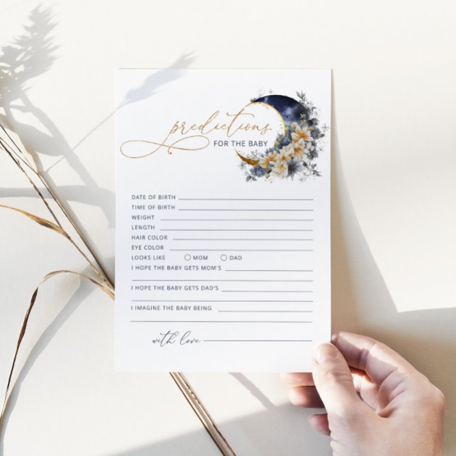 Convites Sobre as previsões de ouro de marinho da lua para  (Criador carregado)