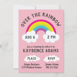 Convites Sobre O Aniversário Do Arco-Íris / Chá