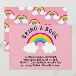 Convites Sobre o Arco-Íris Traga um Livro