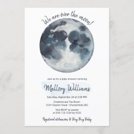 Convites Sobre O Chá de fraldas Da Lua