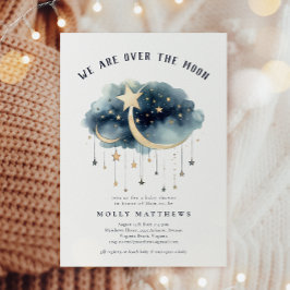 Convites Sobre o Chá de fraldas das Estrelas Douradas da Lu