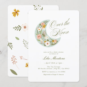 Convites Sobre o Chá de fraldas de flor silvestre