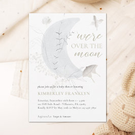 Convites Sobre o Chá de fraldas Moon Boho Boy