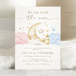 Convites Sobre o Partido da Lua Rosa e do Gênero Azul