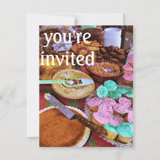 Convites sobremesas de férias